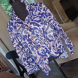 Unlabelled jacket irregular hem